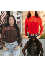 Lariat Lace Top With Liner