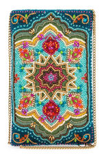 Venice Beaded Mult-Color Mosaic Crossbody Phone Bag