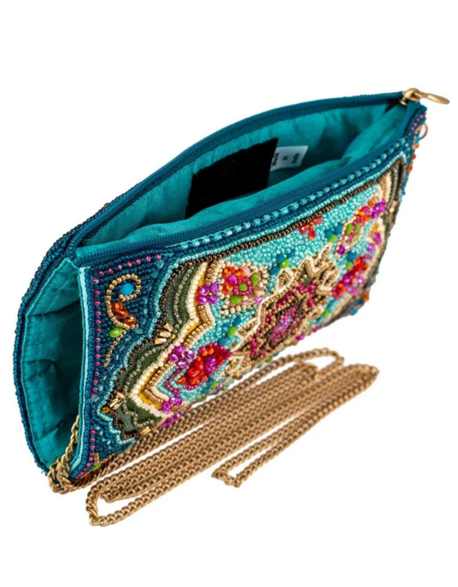 Venice Beaded Mult-Color Mosaic Crossbody Phone Bag