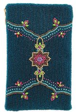 Venice Beaded Mult-Color Mosaic Crossbody Phone Bag