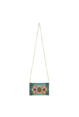 Venice Beaded Mult-Color Mosaic Crossbody Phone Bag