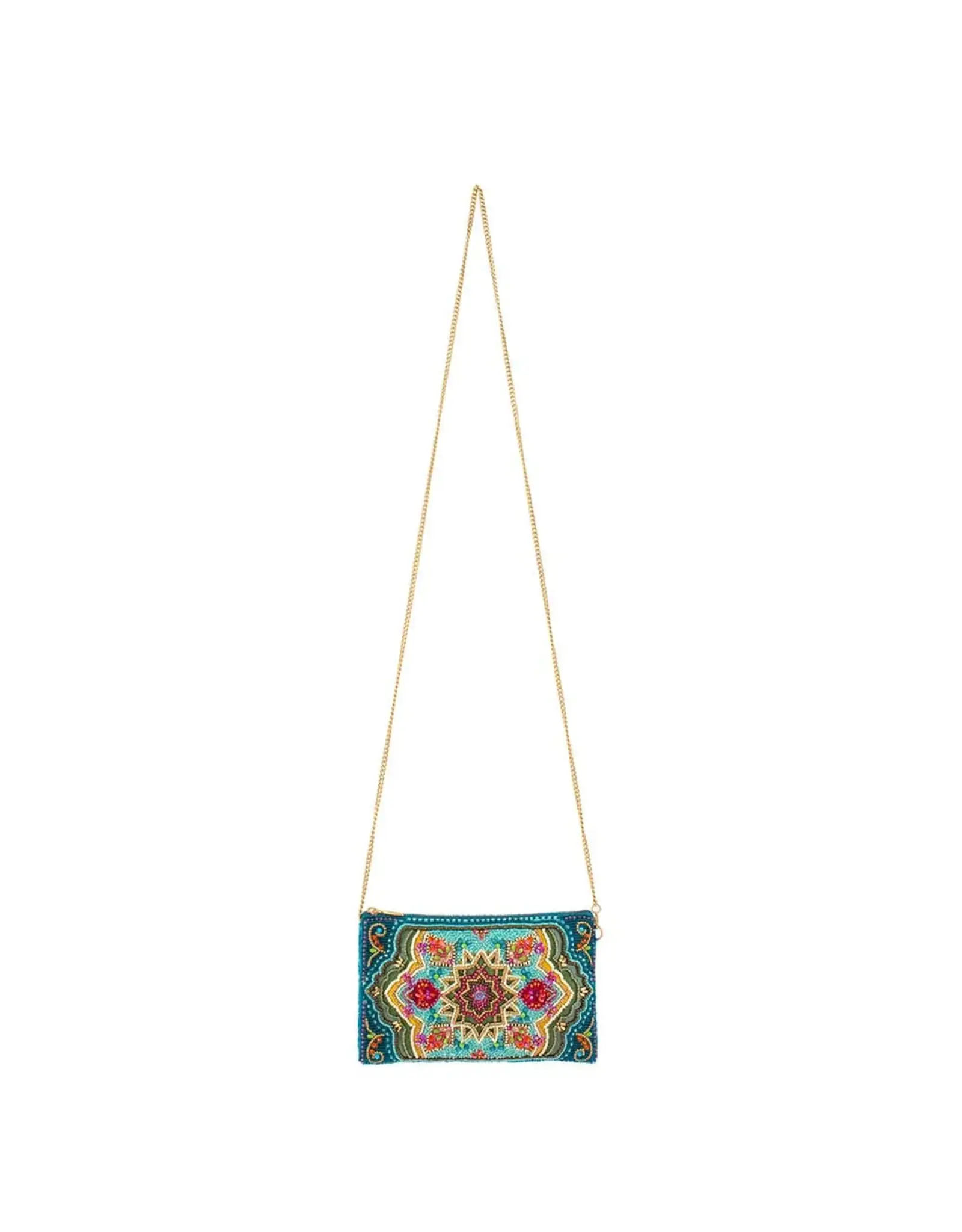 Venice Beaded Mult-Color Mosaic Crossbody Phone Bag
