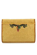 Desert Sunrise Beaded Cactus and Floral Crossbody Handbag