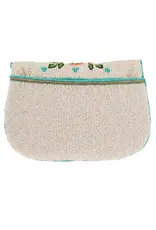 Dream Chaser Ivory Beaded Butterfly Crossbody Clutch Handbag
