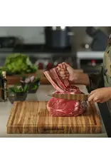 TEAK Traditional Edge Grain Cutting Board 24 X 18 Juice Canal