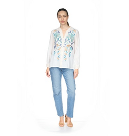 Johnny Was Johnny Was Relaxed Button Down Shirt - Una