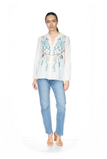 Johnny Was Johnny Was Relaxed Button Down Shirt - Una