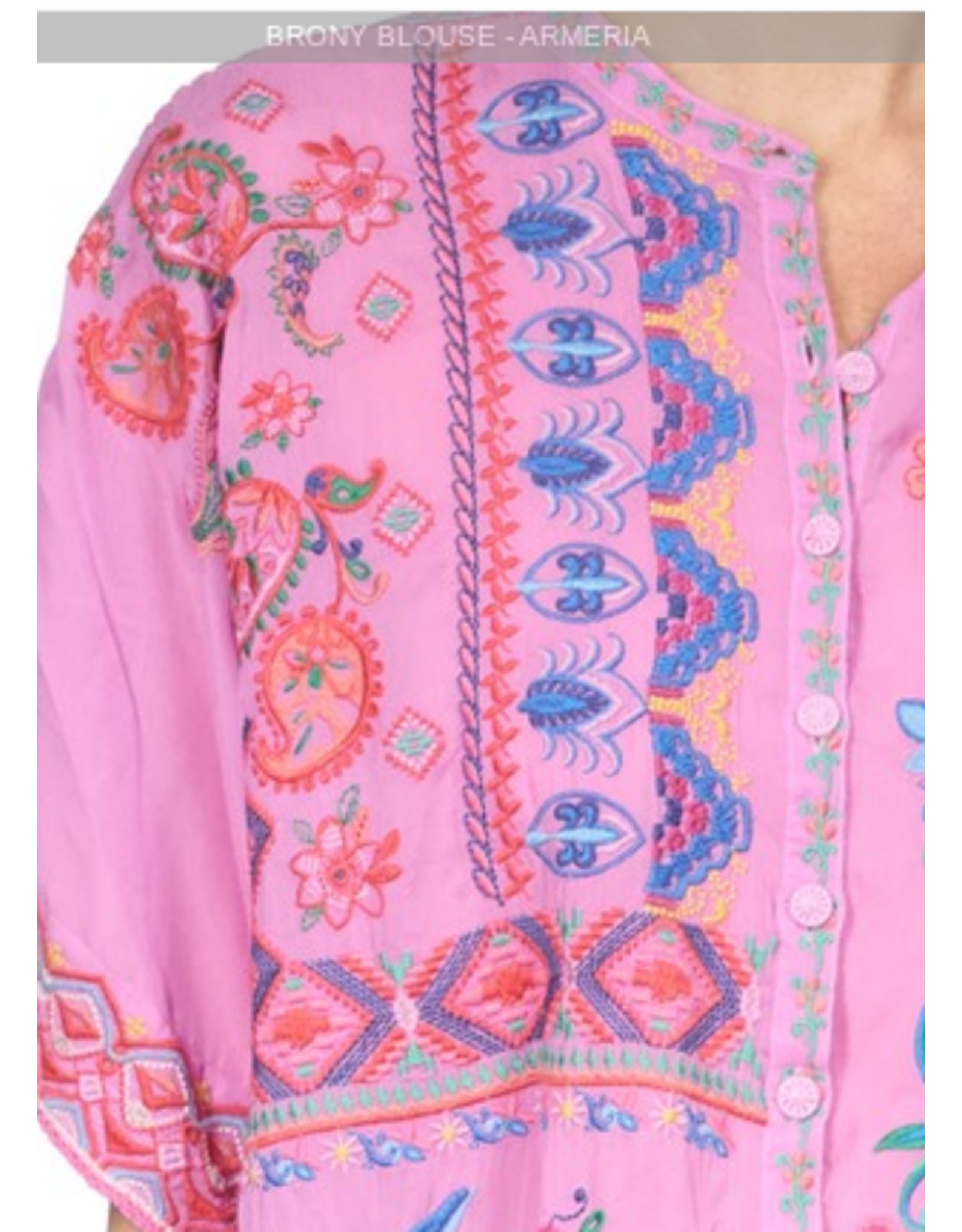 Johnny Was Johnny Was Brony Blouse - Armeria