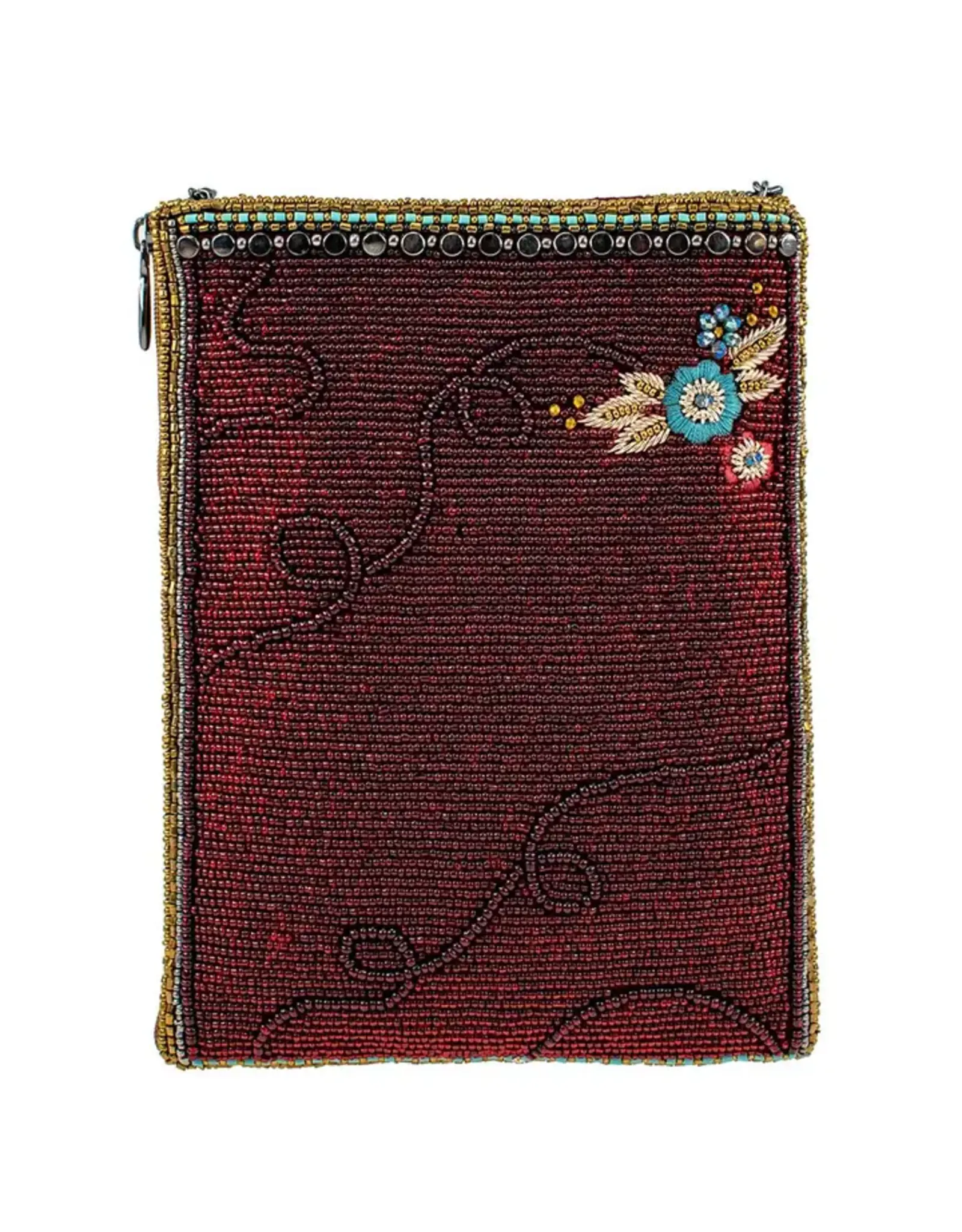 Let's Gallop Beaded Black Horse Mini Crossbody Handbag