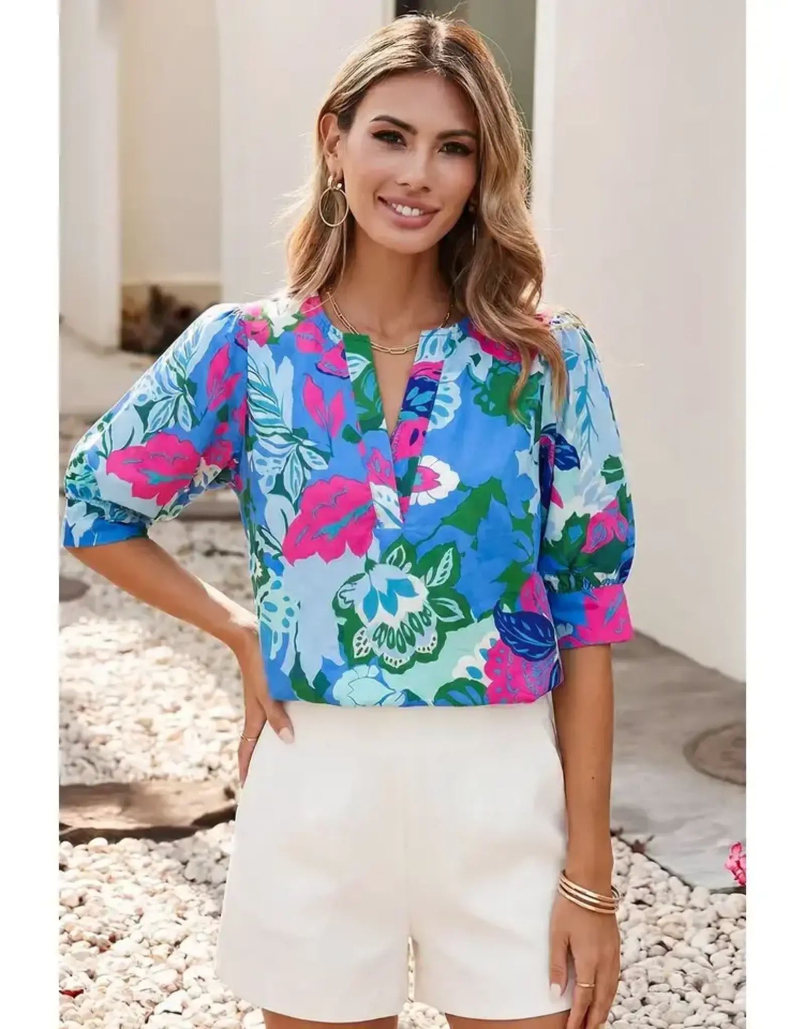 Lindy Floral Print Top