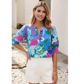 Lindy Floral Print Top