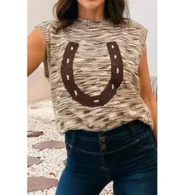 Hayden Horseshoe Sweater Vest