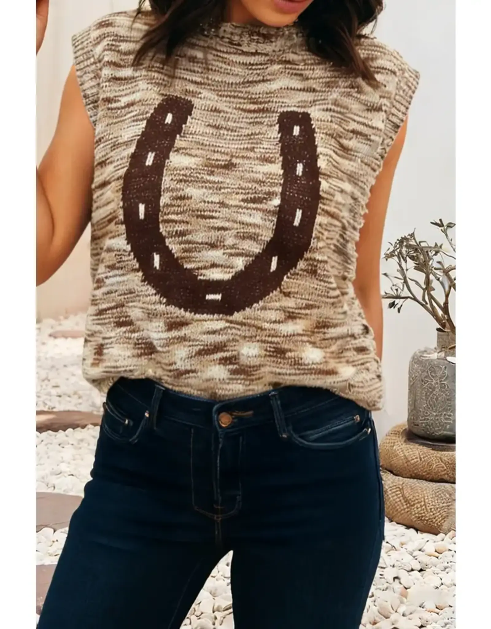 Hayden Horseshoe Sweater Vest