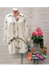 Bouquet Floral Embroidered Set