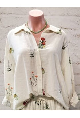 Bouquet Floral Embroidered Set