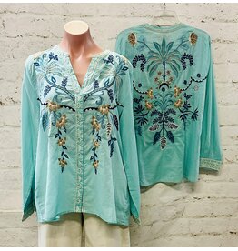 Johnny Was Johnny Was Relaxed Button Down Shirt - Una