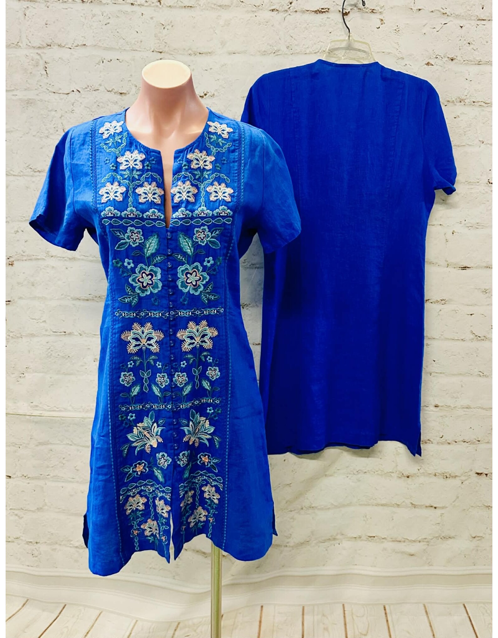 Johnny Was Johnny Was Button Front Linen Dress - Boheme