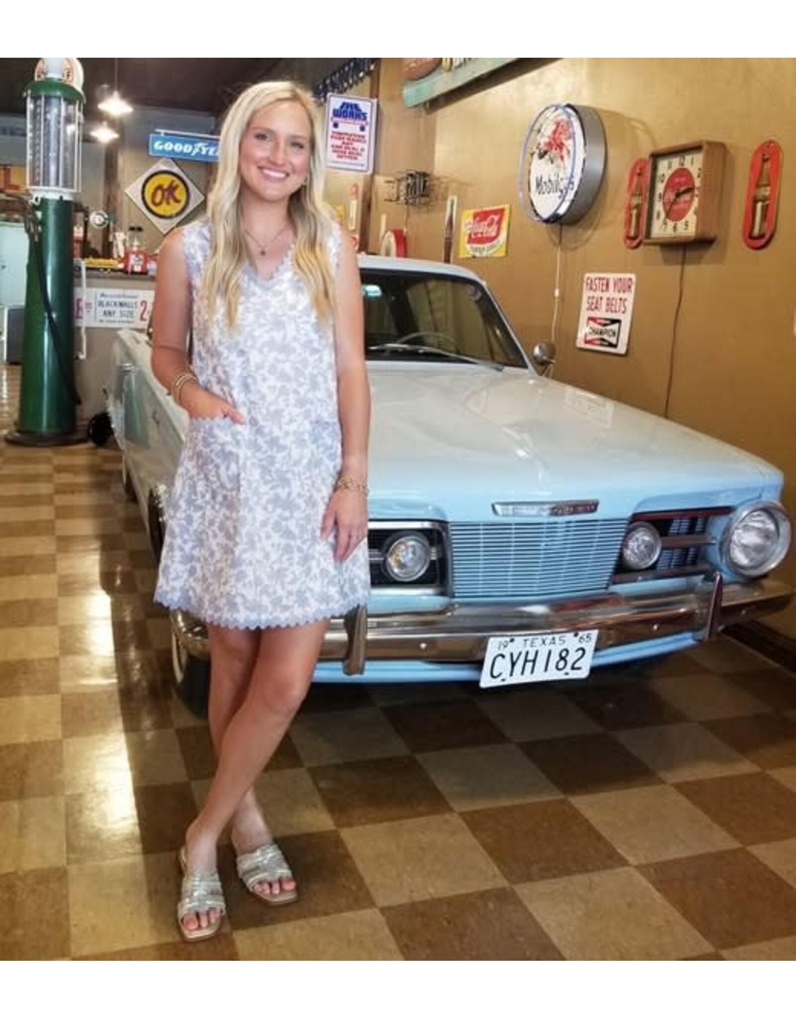 Anna Ric-Rac Sleeveless Dress