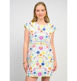 Ivy Jane Sister Mary Flores Dress White