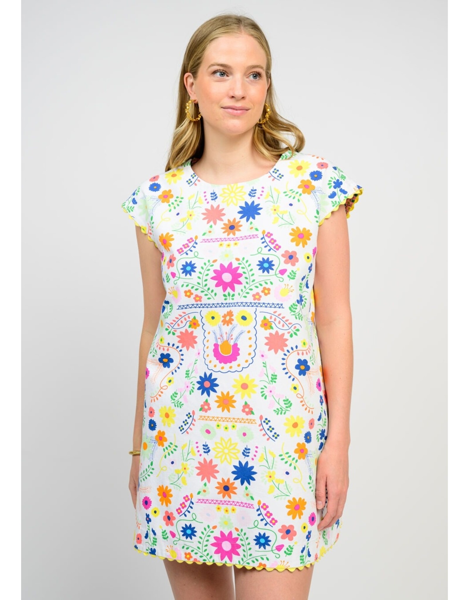 Ivy Jane Sister Mary Flores Dress White