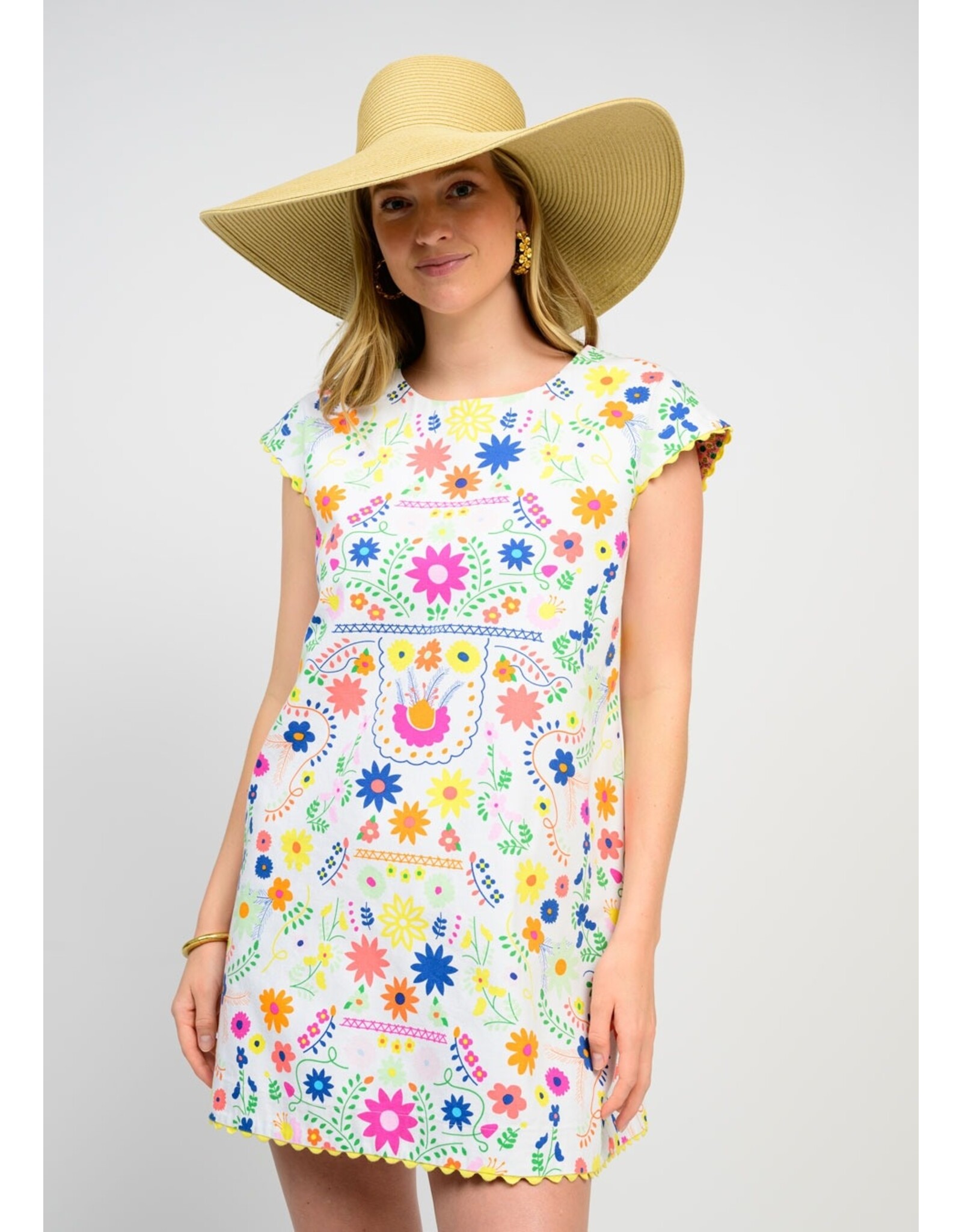 Ivy Jane Sister Mary Flores Dress White