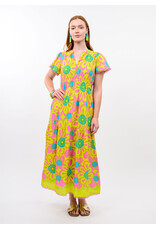 Ivy Jane Uncle Frank Daisy Border Dress Citron