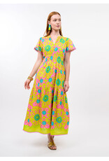 Ivy Jane Uncle Frank Daisy Border Dress Citron