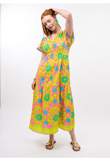 Ivy Jane Uncle Frank Daisy Border Dress Citron