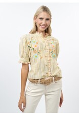 Ivy Jane Ivy Jane Ribbon Embroidered Blouse Golden