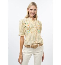 Ivy Jane Ivy Jane Ribbon Embroidered Blouse Golden