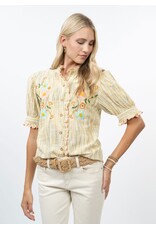 Ivy Jane Ivy Jane Ribbon Embroidered Blouse Golden