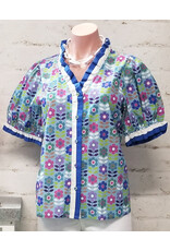 Daisy FLower Power Top Blue