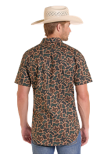 Rock & Roll Denim KOE X TEK Short Sleeve Shirt Tan Camo