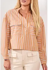 Tribal Tribal Popover Drop Shoulder Blouse Sahara Beige