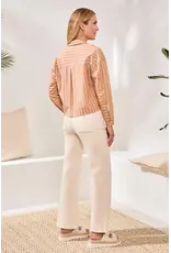 Tribal Tribal Popover Drop Shoulder Blouse Sahara Beige