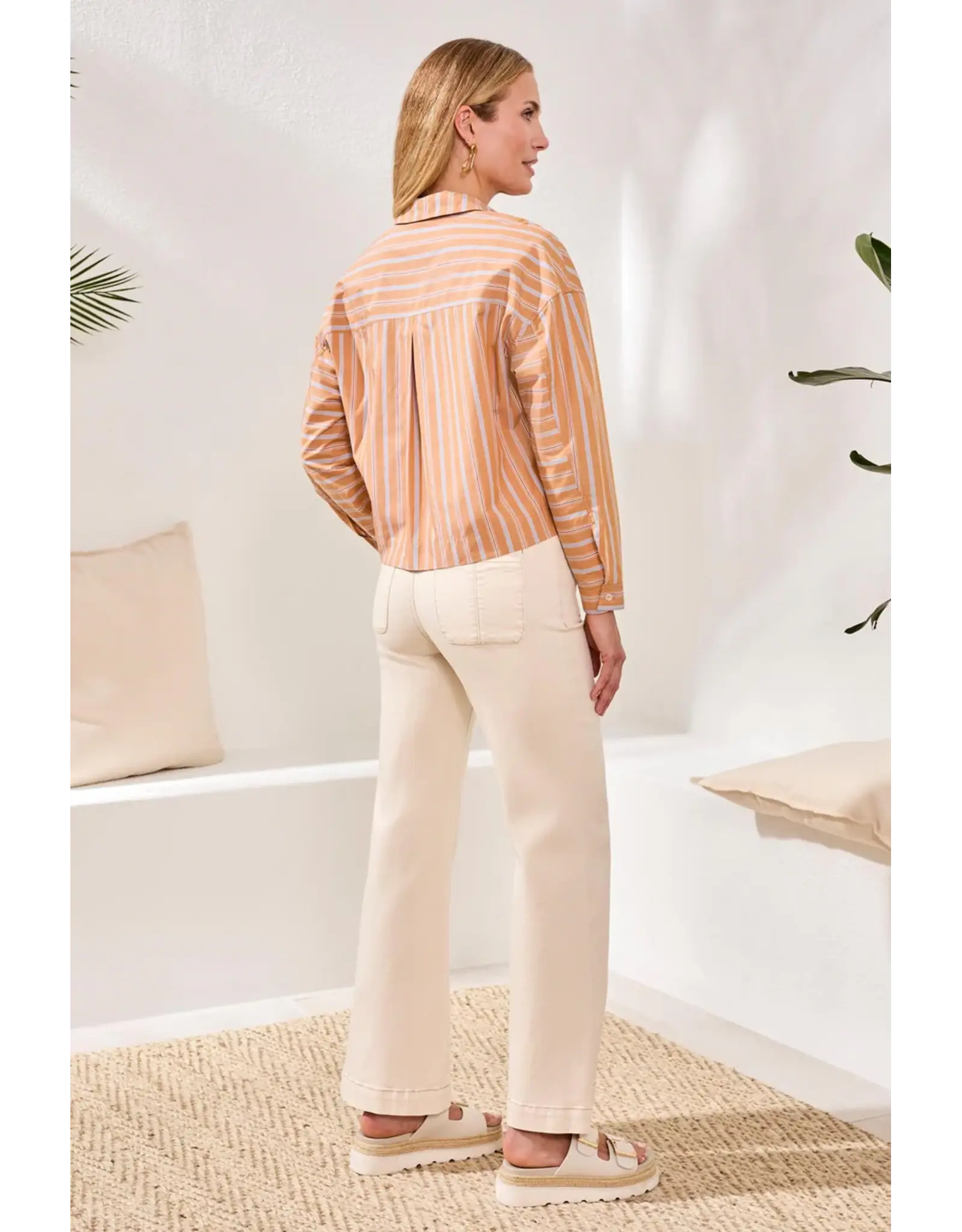 Tribal Tribal Popover Drop Shoulder Blouse Sahara Beige