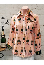 Dizzy Lizzie Cape Cod Champagne Print Shirt