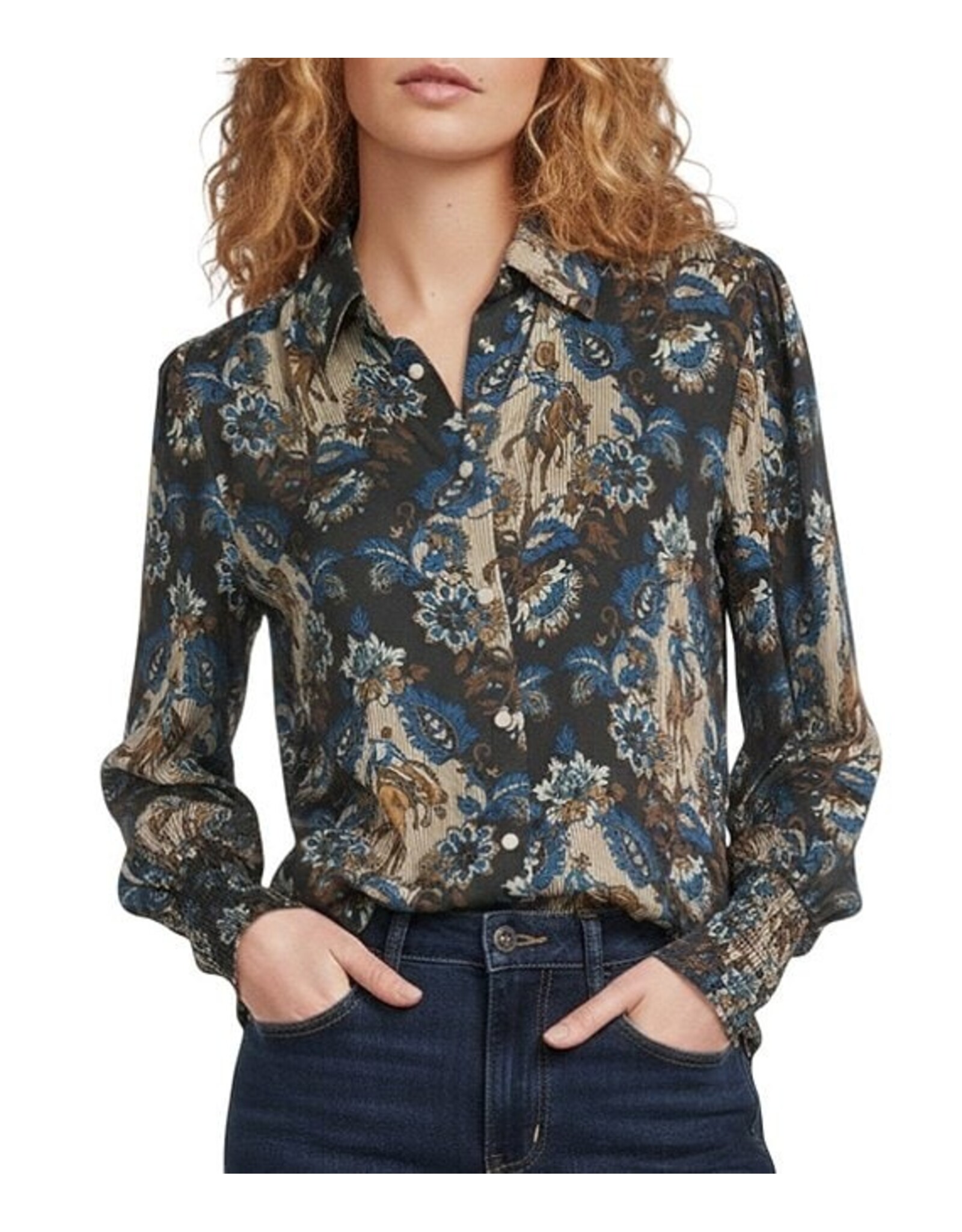Double D Ranch Double D Ranch DeWitt's Damask Top