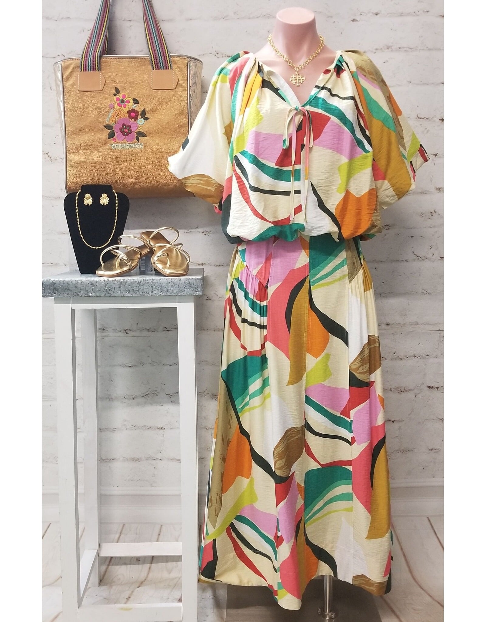 Mia Abstract Set Lime