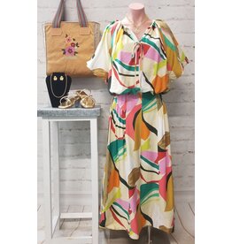 Mia Abstract Set Lime