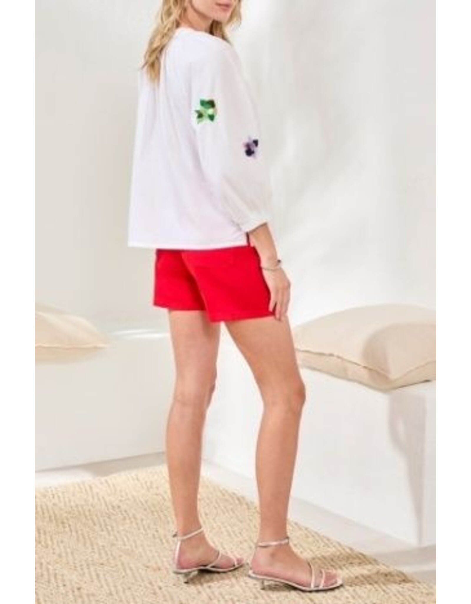 Tribal Tribal 3/4 Sleeve Blouse with Embroidery