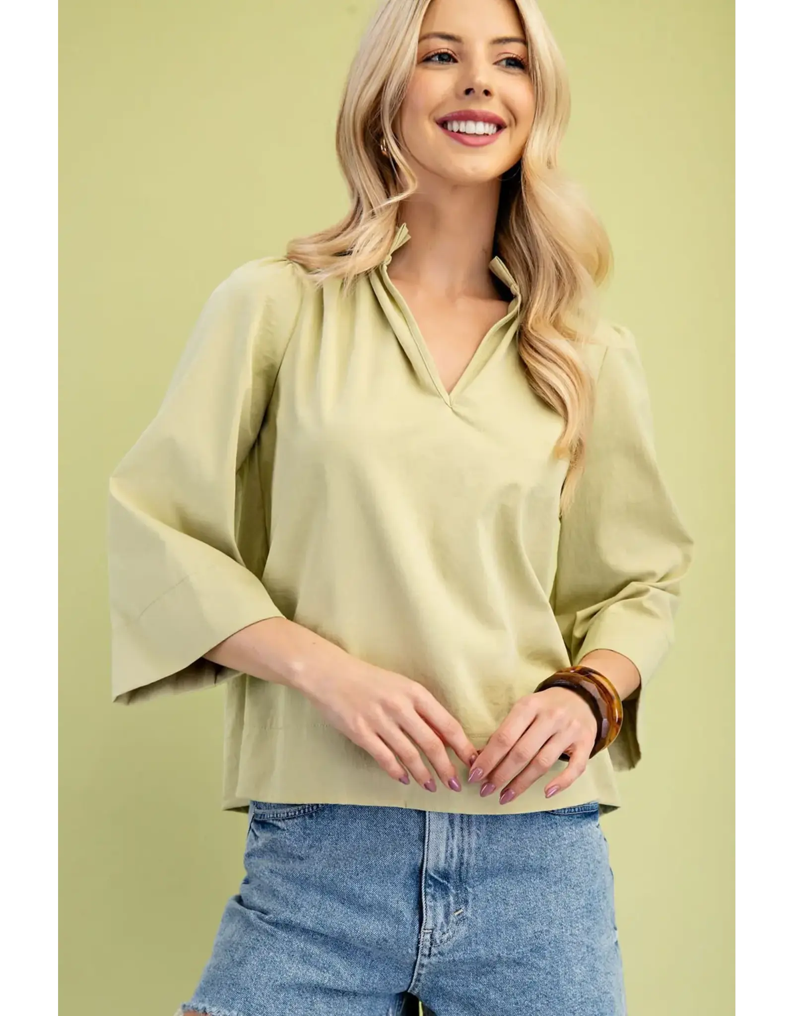 Rachel Ruffled Neck Blouse