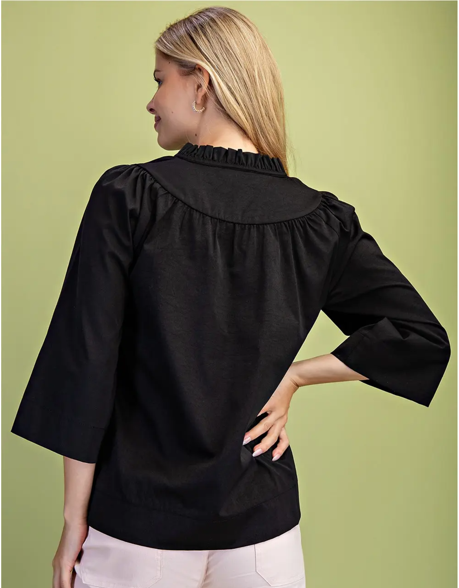 Rachel Ruffled Neck Blouse