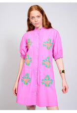 Uncle Frank Uncle Frank Blocked Embroidery Dress Lilac