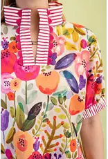 Taryn Floral Print Top Fushcia Mix