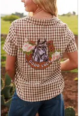 Rodeo Quincy Western Gingham Blouse