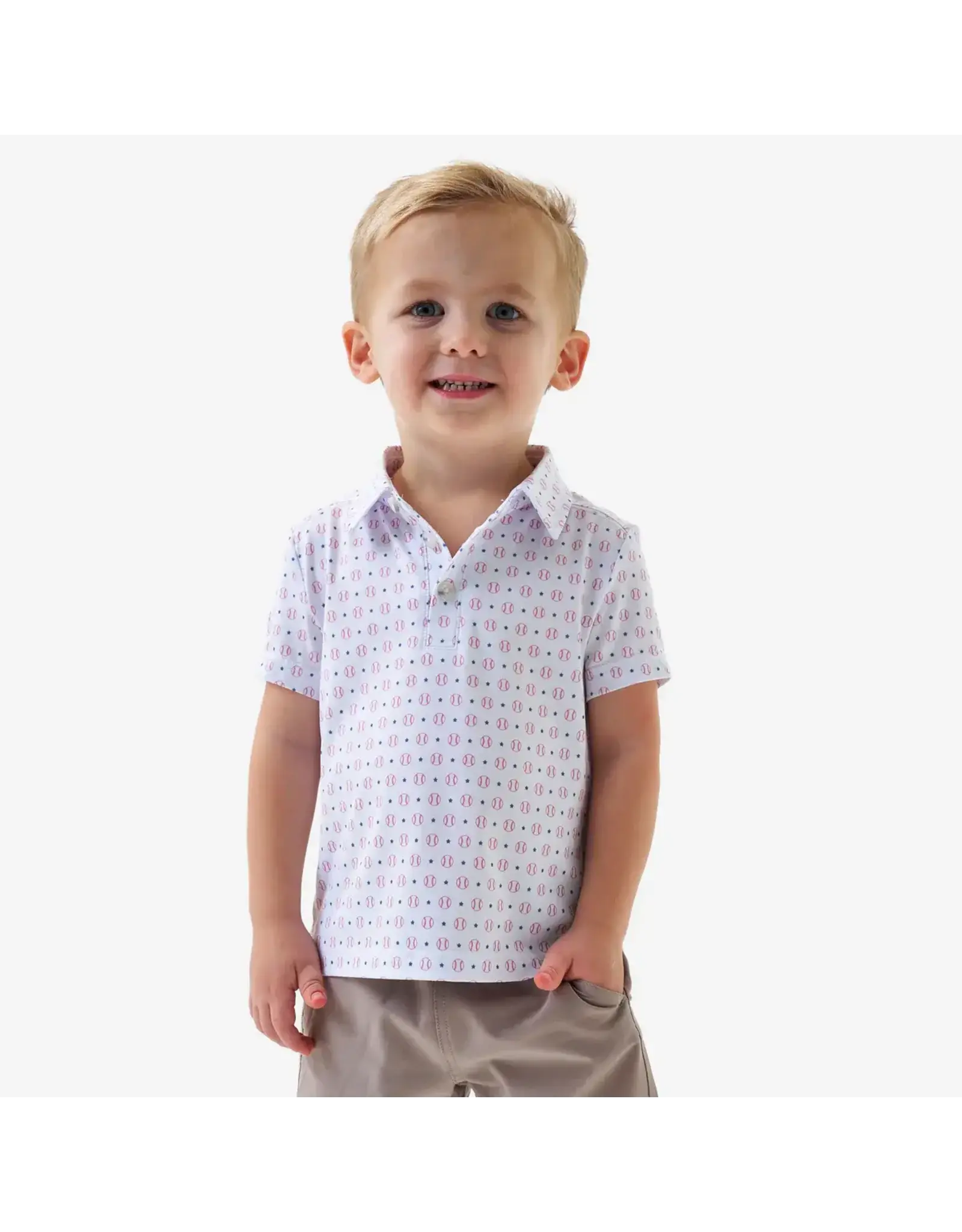 Burlebo Burlebo Youth Performance Polo - Baseball