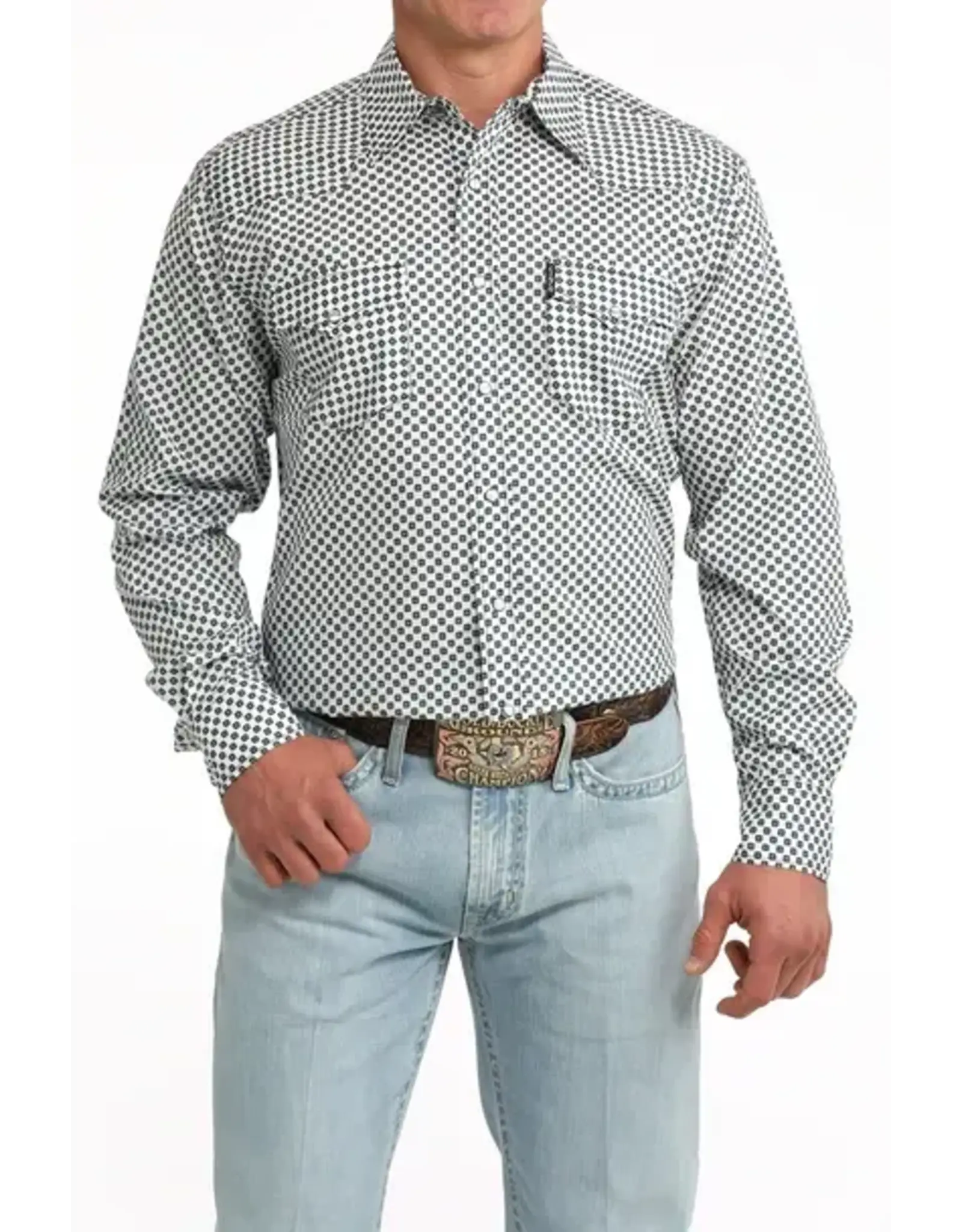 Cinch Cinch Mens Long Sleeve Print Modern