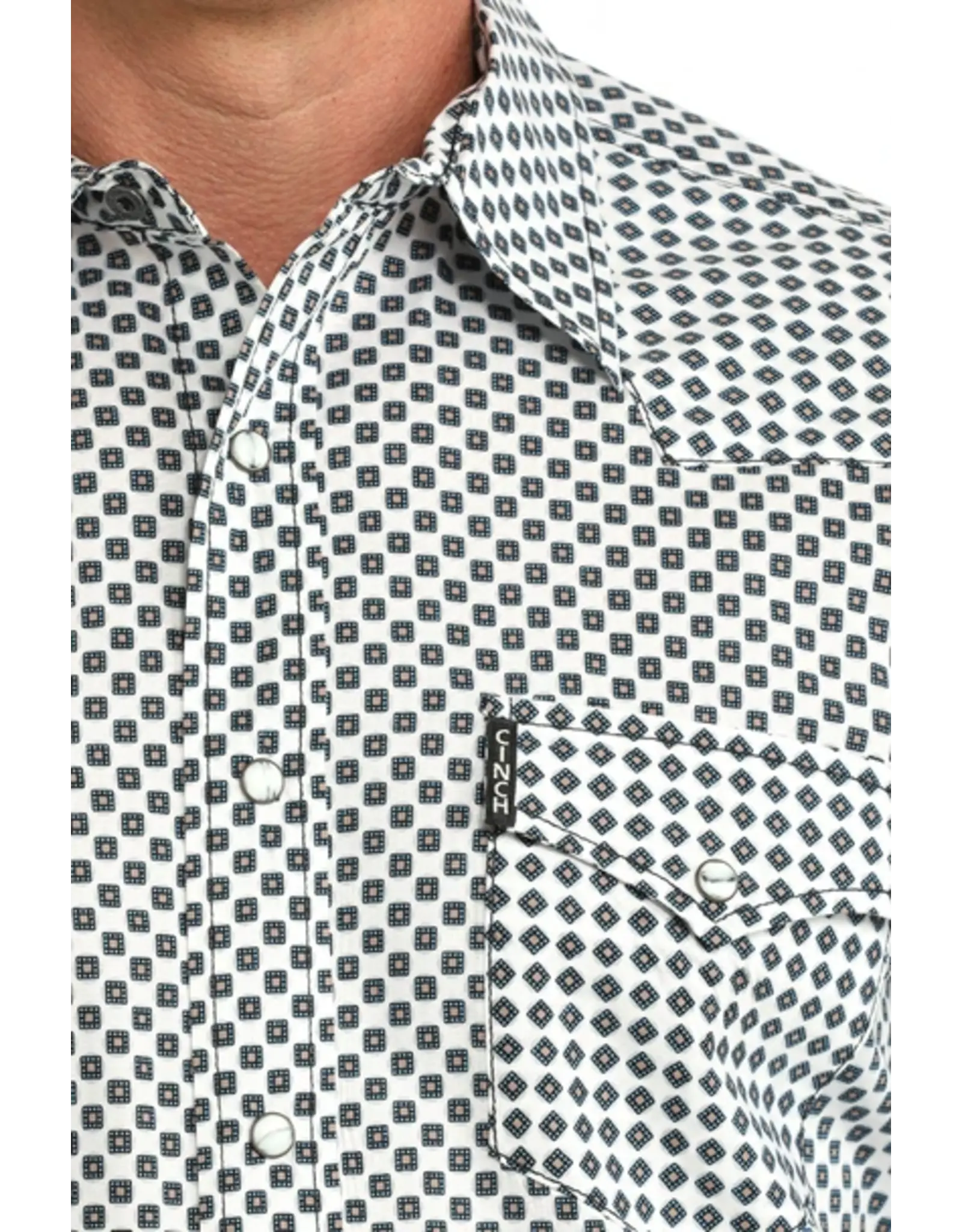 Cinch Cinch Mens Long Sleeve Print Modern