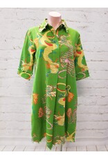 Chatham Dress Gekko Green Dragon Print
